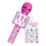 Move2play Microfono De Karaoke Para Ninos, Decora Con Calcom