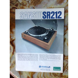 Propaganda Tocadisco Sansui Sr 212 - Poster Original Años 70