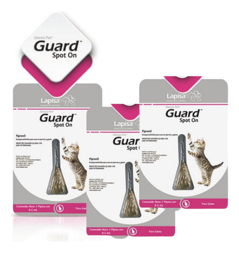 Dorso Pet Pipeta Antipulgas Gato Frontline 3 Pack