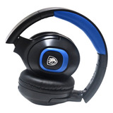 Headset Sades Gamer Shaman Dobrável E Ultra Portátil Sa-724 Cor Azul