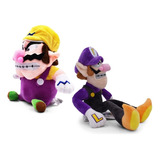 2pcs Super Mario Bros Wario Waluigi Muñeco Peluche Juguete