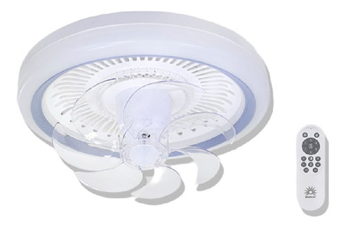 Ventilador De Techo Lampara Led Aspas Control Remoto 14 PuLG