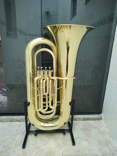 Tuba 4/4 Weril J980 Sib Laqueada - Zerada 15500 Aceito Troca