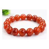 Pulsera Jade Rojo Natural, Curativa 10mm.