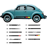 Sticker Calca Calcamonias Franjas Laterales Volkswagen Vocho