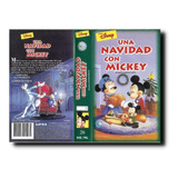 Una Navidad Con Mickey Vhs Walt Disney Castellano