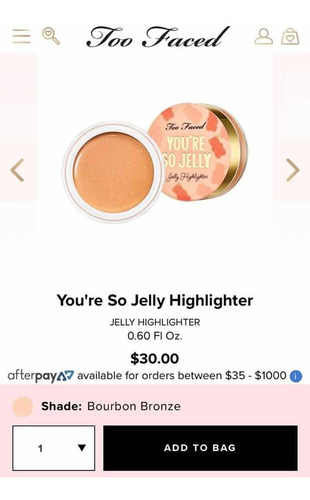 Too Faced Youre So Jelly Bronze Bourbon Iluminador En Gel