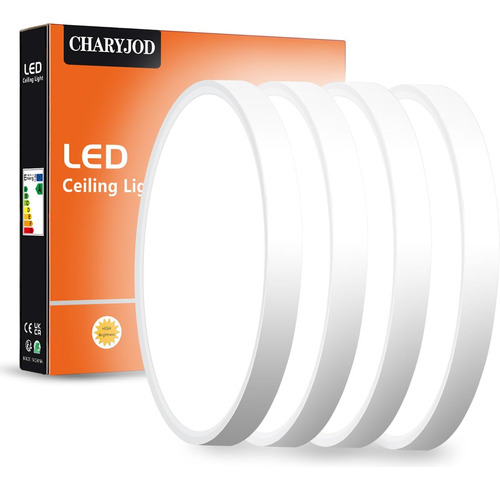 4 Pack Led Lámpara De Techo Empotrada, 9 Pulgadas Moderno Le