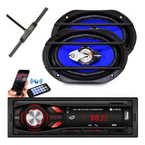 Kit Radio Fm Bluetooth Usb+ Par De 6x9 Orion +antena Interna