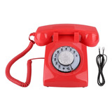 Teléfono Fijo Vintage Con Dial Giratorio Retro