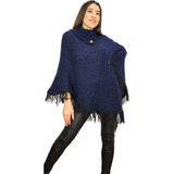 Poncho De Mujer Suave Lana Otoño Invierno