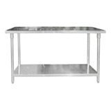 Mesón Central Acero Inox 100 X 70 X 85 Cm