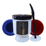 Mate Plastico Oro Manos Con Joyas Moderno Decoracion M1