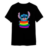 Camisa Camiseta Lilo & Stitch Lgbt Pride Bandeira 1078