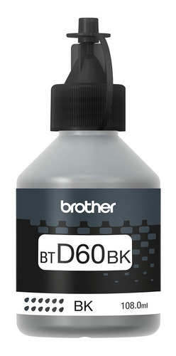 Botella De Tinta Brother Btd60 Negro T310 T510 T710 Original