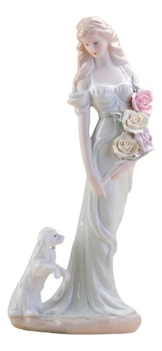 Figura Artesanal Elegante, Mxmwz-001, 1pz, Blanco, 30x12x12