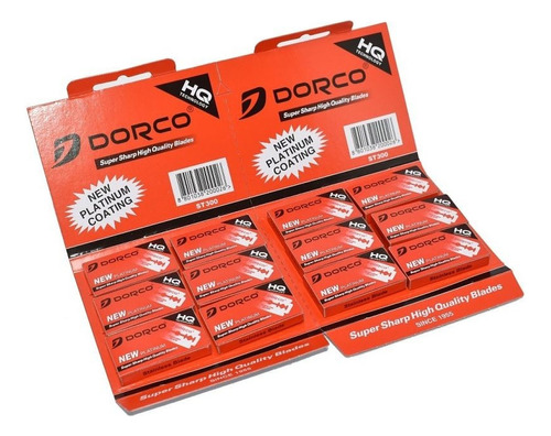 15 Packs De Cuchillas Afeitar Barba Dorco 12 Cajas Barberia 