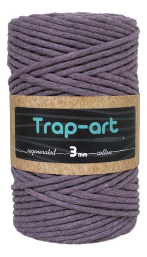 Algodón Peinado Para Macramé 3 Mm Trap Art Lavanda