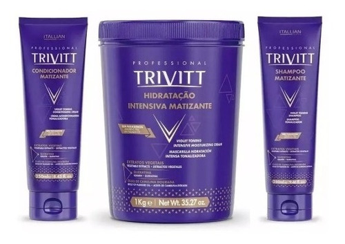 Trivitt Shampo Matizante 280ml+ Condicionador Matizante 250m