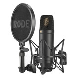 Microfone Condensador Rode Nt1-kit Estudio Podcast Preto