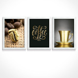 Quadros Decorativos Cozinha Café Cafeteria Coffee Gourmet