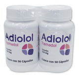 Duo Pack Adiolol Tramadol 100mg 50 Cápsulas