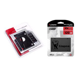 Ssd 120gb Kingston A400 Sata + Caddy 9.5mm Para Notebook