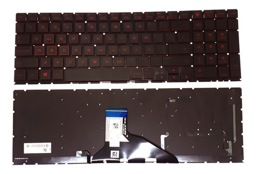 Teclado Ne/ro Para Hp Omen 15-dh 15-dc0002la 15-dc0003la