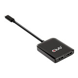 Club 3d Adaptador De Monitor Múltiple De 2 Puertos Usb Tipo 