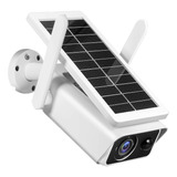Câmera Segurança Icsee Wifi Com Placa Solar A Prova D'água