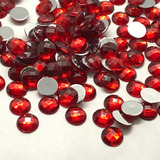 Chaton Strass Ponto De Luz 10mm Vermelho 500 Unidades