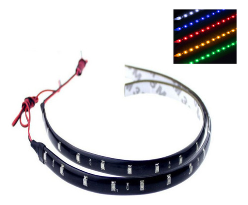 Tira Led 30cm 15 Leds 12v Siliconada Cpu Carro Moto Aquário