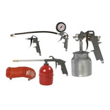 Kit Set Compresor Aire 5 Piezas Pistola Pintar Amx