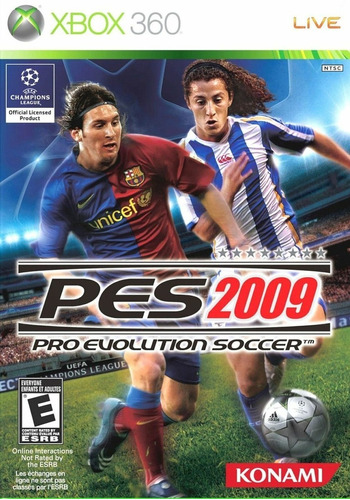 Jogo Pro Evolution Soccer 2009 Xbox 360 Mídia Física Pes09