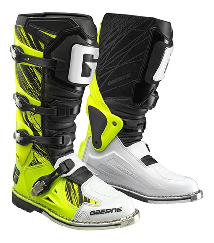 Botas Enduro Gaerne Fast Back Blanco Amarillo