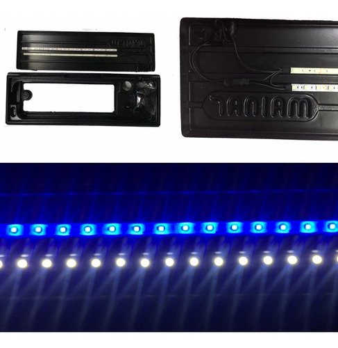 Tapa Plafón Mainar 50x25 Iluminador Led Luz Blanca Azul Poly