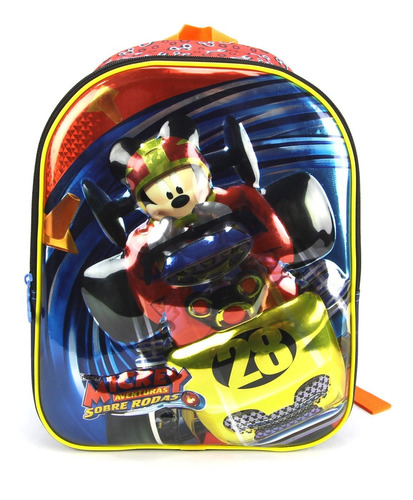 Mochila Infantil Costas 3d Mickey Corrida Sestini 065327