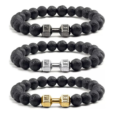 Vv 3pzs Pulseras Gym Mancuerna Pesa Fitness For Hombre Y | Envío gratis