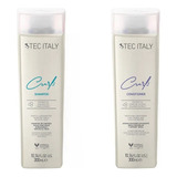 Kit Rulos Shampoo + Enjuague Curls Tec Italy