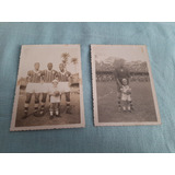 Lote De 2 Fotos - Jogadores Do Fluminense - Anos 50