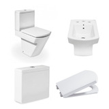 Juego Hall Roca Inodoro + Depo + Bidet + Tapa Amortiguada