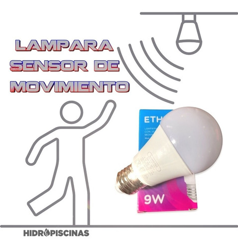 Lampara Led Con Sensor De Movimiento Y Fotocelula Foco Full 