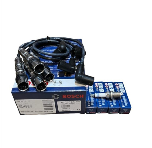 Kit Cables + Bujías 1 Electrodo Bosch Vw Vento 2.0 8v 