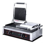 Panini Doble Tostador Grill Parrilla Eléctrico Silcook