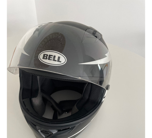 Casco Bell Qualifier Solid Helmet Negro Con Blanco. Dot