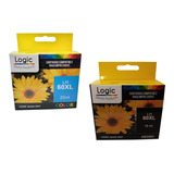 Pack 2 Cartuchos Alternativo H-60 Xl Negro Y Colores 20ml