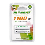 Pilas Recargables Aaa X 2 1100mah Baterías Ironbat