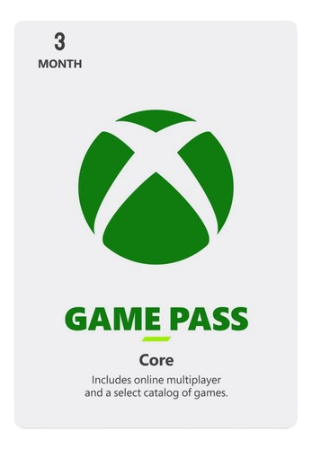 Xbox Game Pass Core 3 Meses (codigo) - Cuentas Eeuu