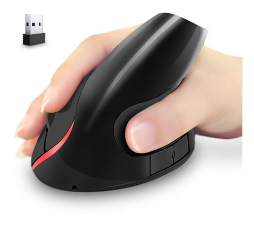 Mouse Vertical Ergonómico Óptico Inalámbrico 