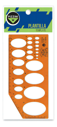 Plantilla Pizzini Grande Elipses Isometricas Flexible